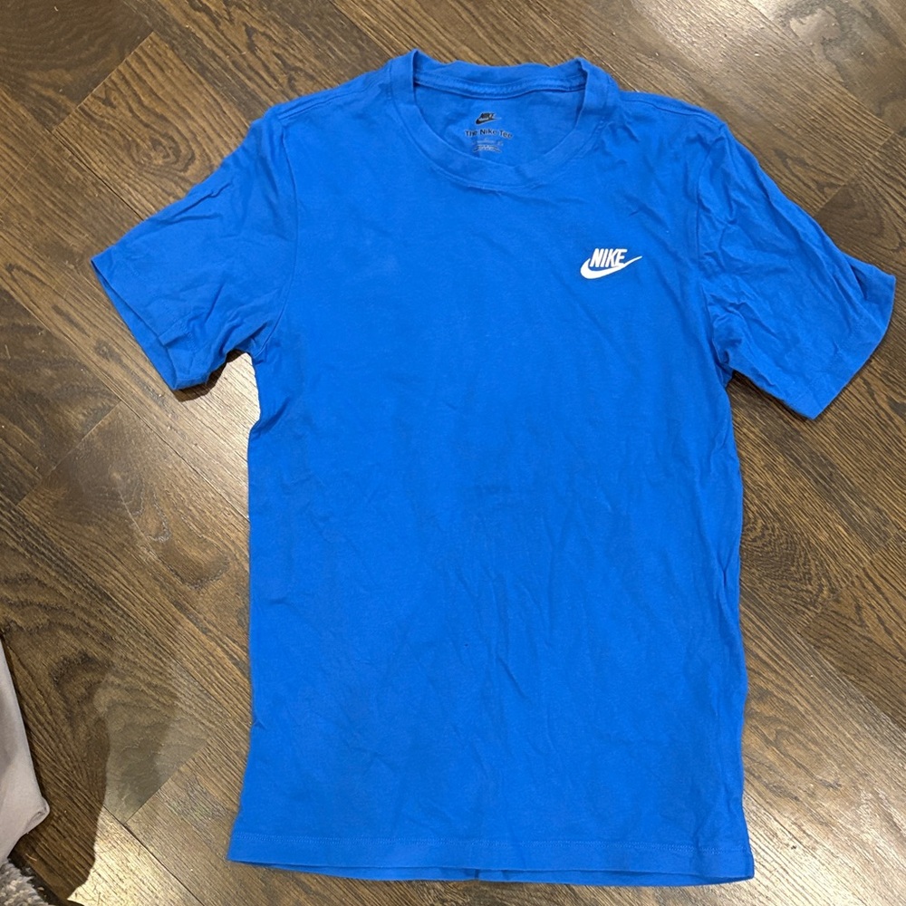 Nike Royal Blue Short Sleeve Tee with White Swoosh